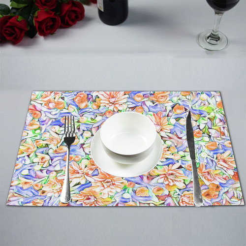 lovely floral 31D by FeelGood Placemat 12’’ x 18’’ (Set of 2)