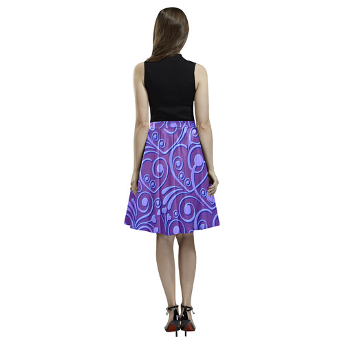 sweet hearts, blue Melete Pleated Midi Skirt (Model D15)