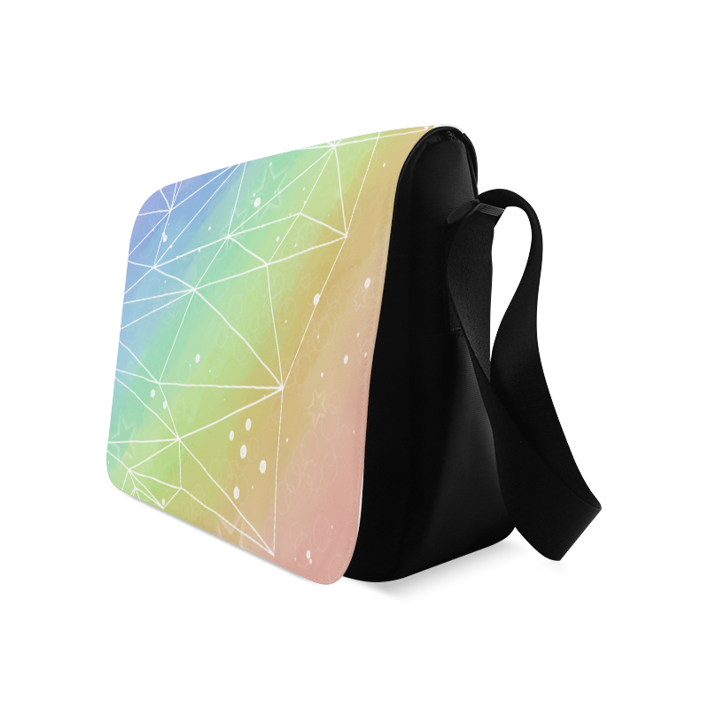 Geometric Rainbow Messenger Bag (Model 1628) ID D1605535