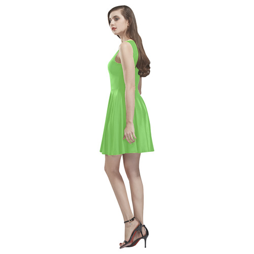Green Flash Thea Sleeveless Skater Dress(Model D19)