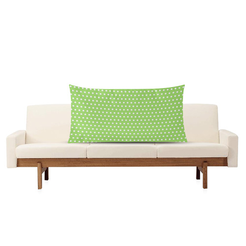 Polka Dot Pin Lime - Jera Nour Rectangle Pillow Case 20"x36"(Twin Sides)