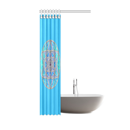 protection in blue harmony Shower Curtain 36"x72"