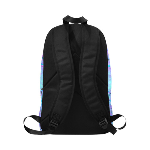 protection through an indigo wave Fabric Backpack for Adult (Model 1659)