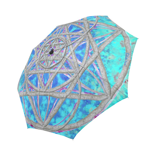 protection in blue harmony Auto-Foldable Umbrella (Model U04)