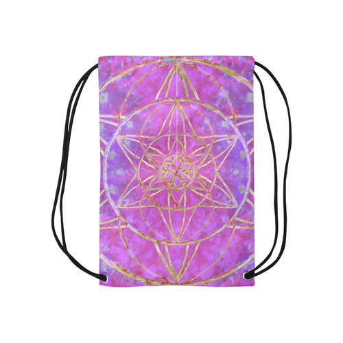 protection in purple colors Small Drawstring Bag Model 1604 (Twin Sides) 11"(W) * 17.7"(H)