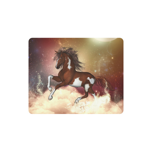 Wonderful wild horse in the sky Rectangle Mousepad