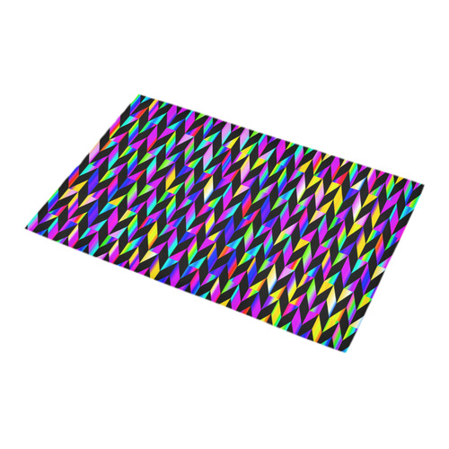 Purple Blue Rainbow Polygon Bath Rug 16''x 28''