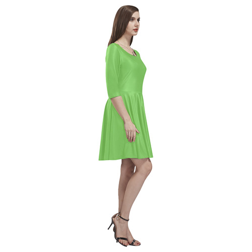 Green Flash Tethys Half-Sleeve Skater Dress(Model D20)