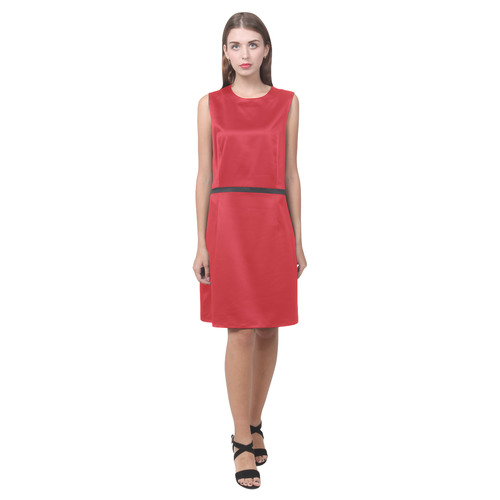Flame Scarlet Eos Women's Sleeveless Dress (Model D01)