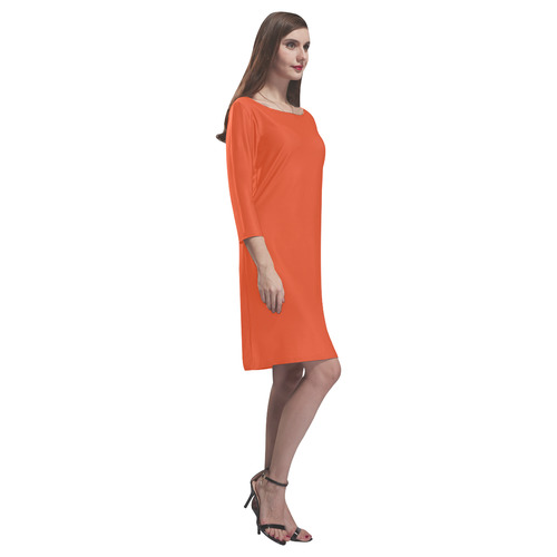 Flame Rhea Loose Round Neck Dress(Model D22)