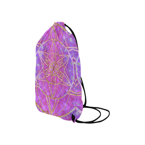 protection in purple colors Small Drawstring Bag Model 1604 (Twin Sides) 11"(W) * 17.7"(H)