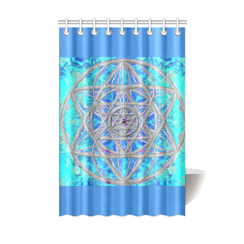 protection in blue harmony Shower Curtain 48"x72"