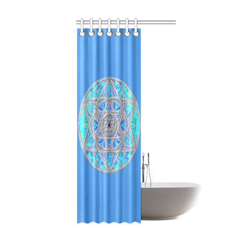 protection in blue harmony Shower Curtain 36"x72"