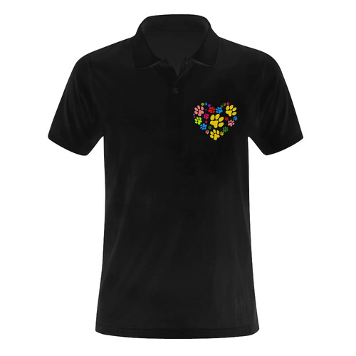 A Pwas Love by Popart Lover Men's Polo Shirt (Model T24)