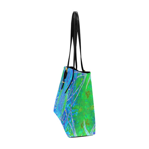 protection in nature colors-teal, blue and green Euramerican Tote Bag/Large (Model 1656)