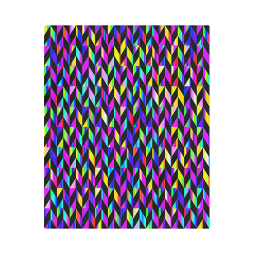 Purple Blue Rainbow Polygon Duvet Cover 86"x70" ( All-over-print)