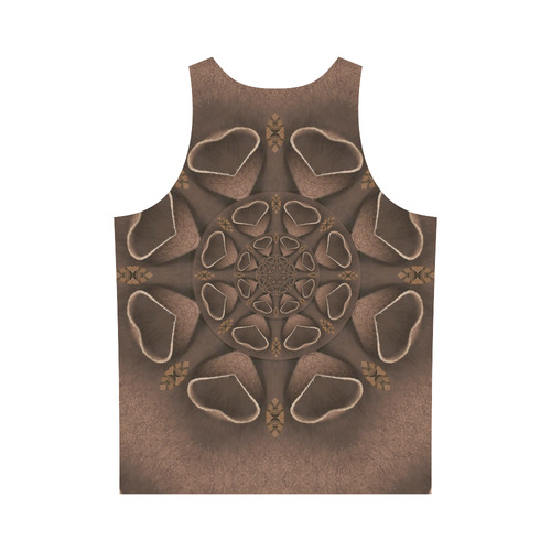 leather fantasy flower in mandala style All Over Print Tank Top for Men (Model T43)