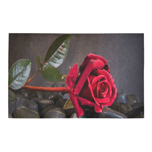 Rose On The Rocks Bath Rug 20''x 32''