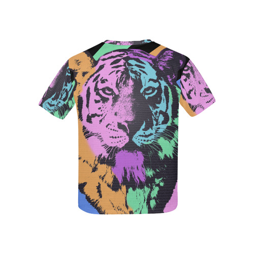 TIGER MULTICOLOR Kids' All Over Print T-shirt (USA Size) (Model T40)