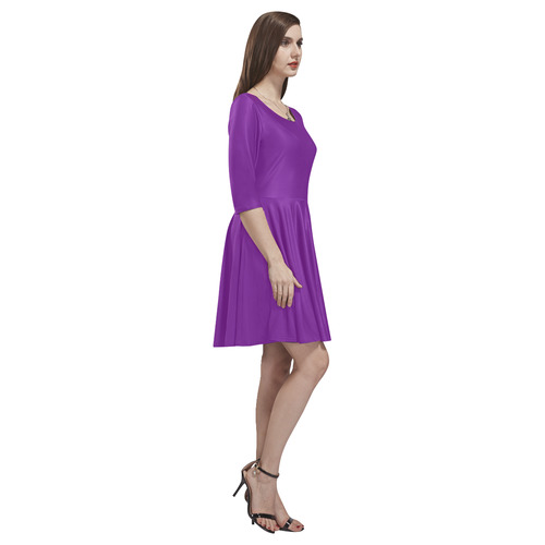 Winterberry Tethys Half-Sleeve Skater Dress(Model D20)