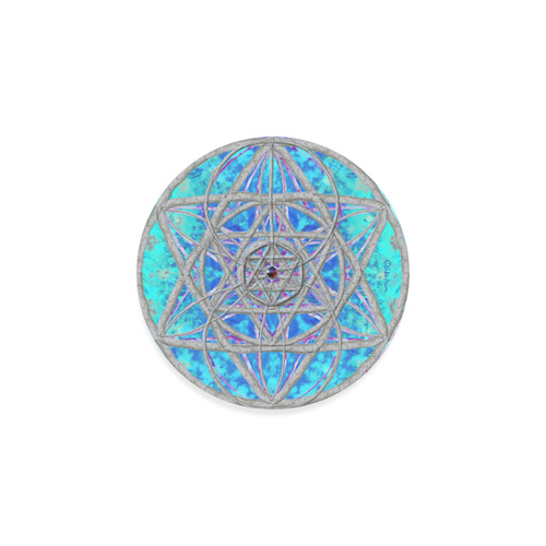 protection in blue harmony Round Coaster