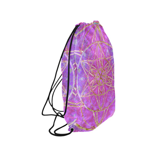 protection in purple colors Small Drawstring Bag Model 1604 (Twin Sides) 11"(W) * 17.7"(H)