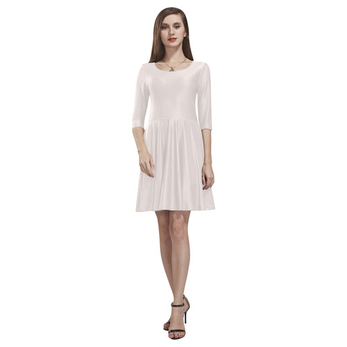 Bridal Blush Tethys Half-Sleeve Skater Dress(Model D20)