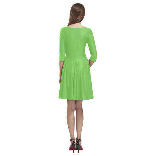 Green Flash Tethys Half-Sleeve Skater Dress(Model D20)