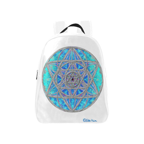 protection in blue harmony School Backpack (Model 1601)(Small)