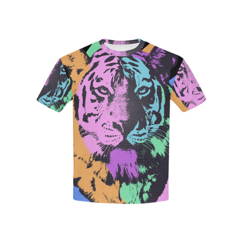 TIGER MULTICOLOR Kids' All Over Print T-shirt (USA Size) (Model T40)