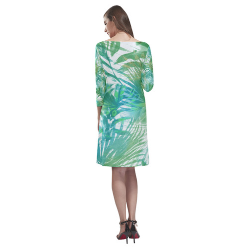 tropical3 Rhea Loose Round Neck Dress(Model D22)