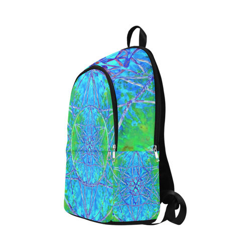 protection in nature colors-teal, blue and green Fabric Backpack for Adult (Model 1659)