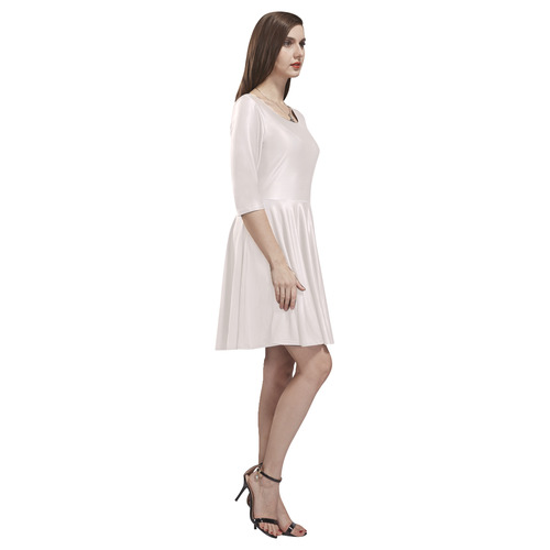 Bridal Blush Tethys Half-Sleeve Skater Dress(Model D20)