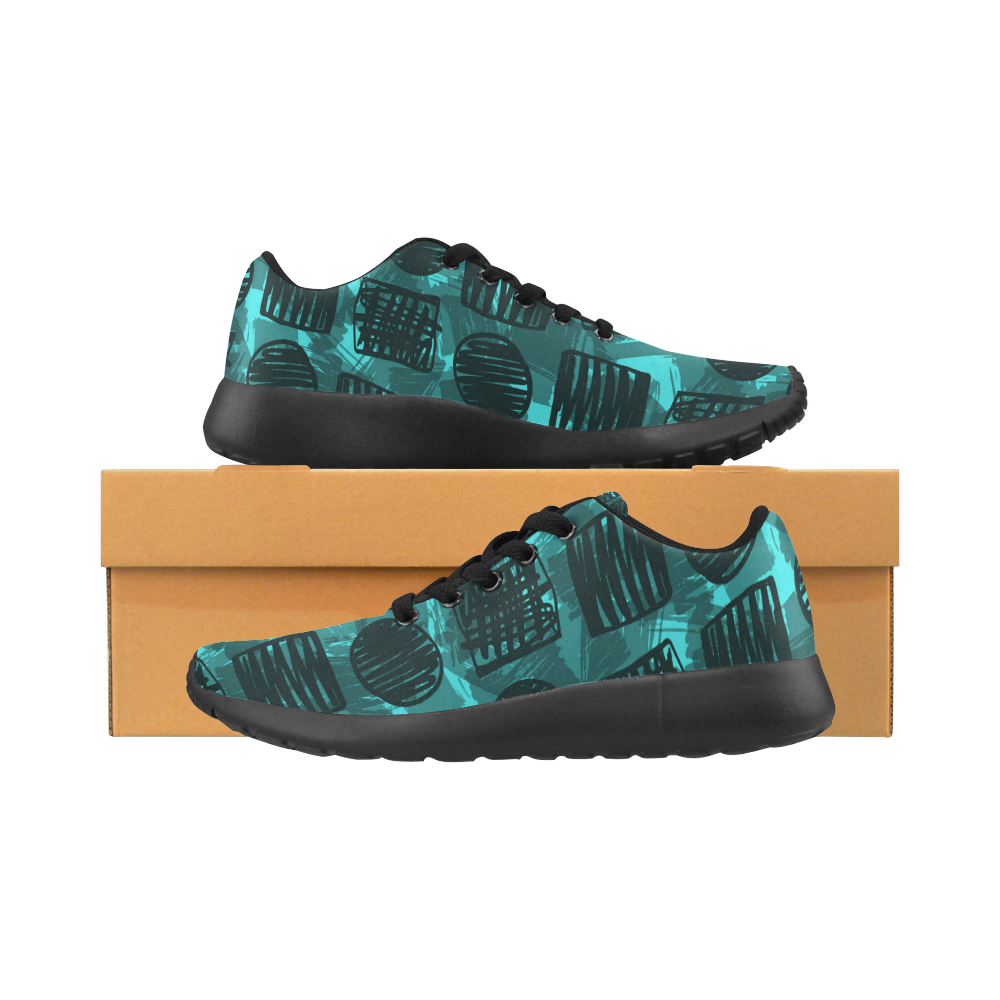 teal running shoes