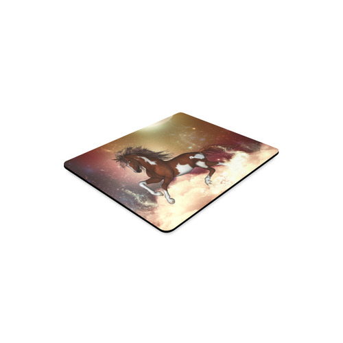 Wonderful wild horse in the sky Rectangle Mousepad