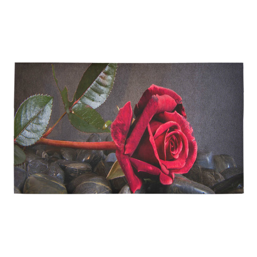 Rose On The Rocks Bath Rug 16''x 28''