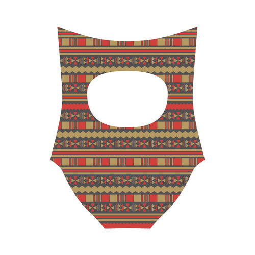 Aztec Tribal Strap Swimsuit ( Model S05)