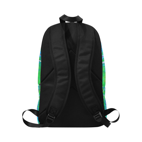 protection in nature colors-teal, blue and green Fabric Backpack for Adult (Model 1659)