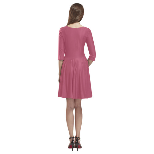 Hippie Pink Tethys Half-Sleeve Skater Dress(Model D20)
