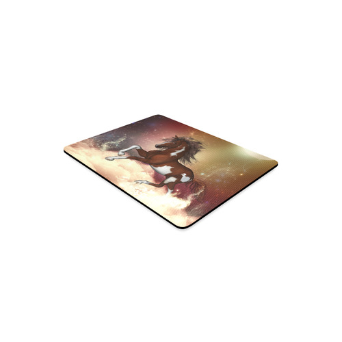 Wonderful wild horse in the sky Rectangle Mousepad