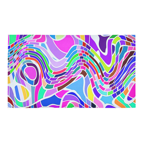 Abstract Pop Colorful Swirls Bath Rug 16''x 28''