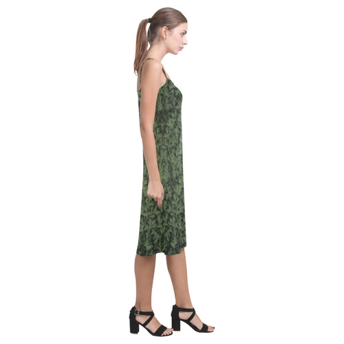 Kale Leaf Alcestis Slip Dress (Model D05)