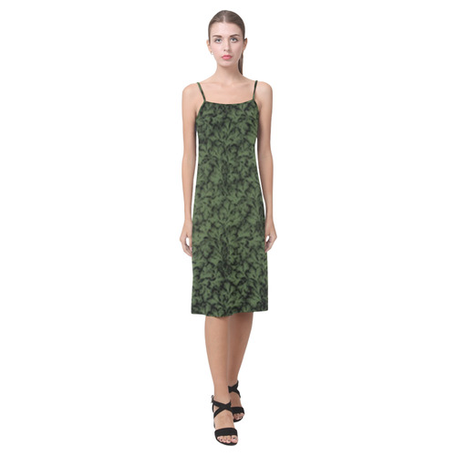 Kale Leaf Alcestis Slip Dress (Model D05)