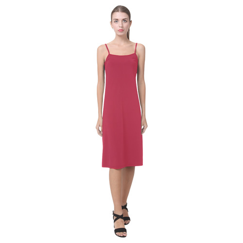 Lipstick Red Alcestis Slip Dress (Model D05)