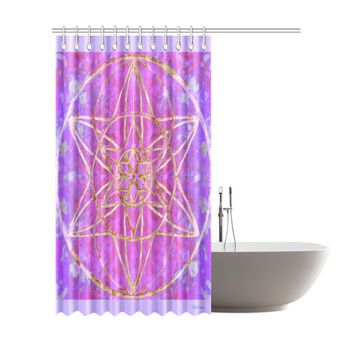 protection in purple colors Shower Curtain 72"x84"