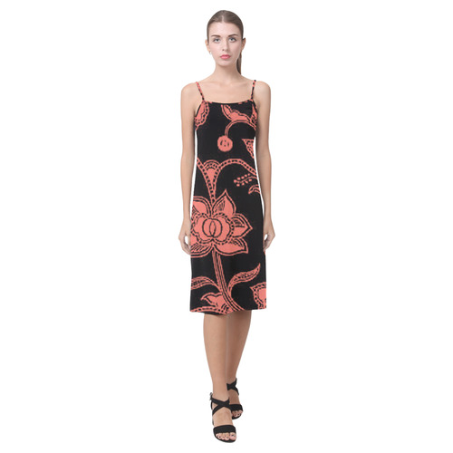 Peach Echo Floral Alcestis Slip Dress (Model D05)