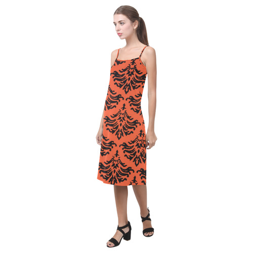 Flame Damask Alcestis Slip Dress (Model D05)
