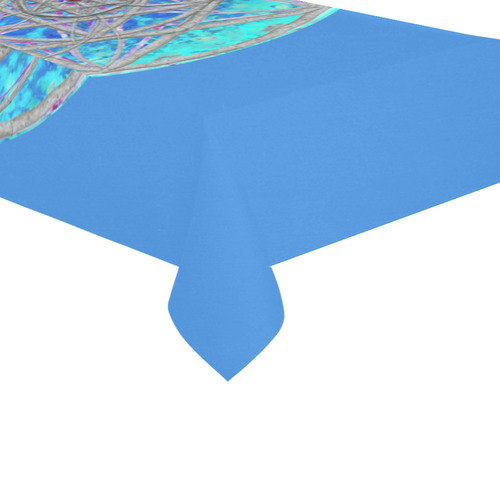 protection in blue harmony Cotton Linen Tablecloth 60"x120"