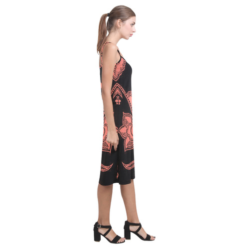 Peach Echo Floral Alcestis Slip Dress (Model D05)