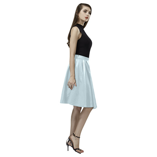 Starlight Blue Melete Pleated Midi Skirt (Model D15)